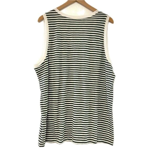 Torrid Green and White Striped Tank Top - Size 2X - Picture 4 of 4